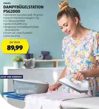 Hofer PHILIPS DAMPFBÜGELSTATION PSG2000 Angebot