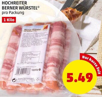 PENNY Hochreiter Berner Würstel 1 Kilo Angebot