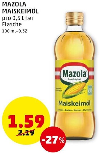 PENNY Mazola Maiskeimöl 0,5 Liter Angebot