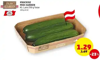 PENNY Knackige Midi Gurken 250 g Angebot