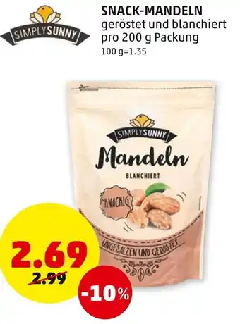 PENNY Snack Mandeln 200 g Angebot