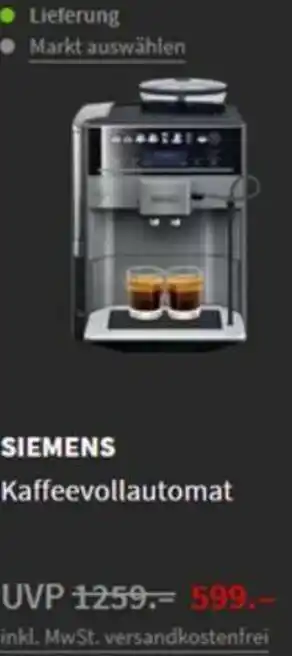 Media Markt Siemens Kaffeevollautomat Angebot