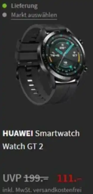 Media Markt Huawei Smartwatch Watch GT 2 Angebot