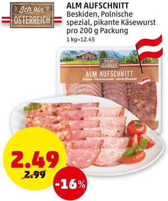 PENNY Alm Aufschnitt 200 g Angebot