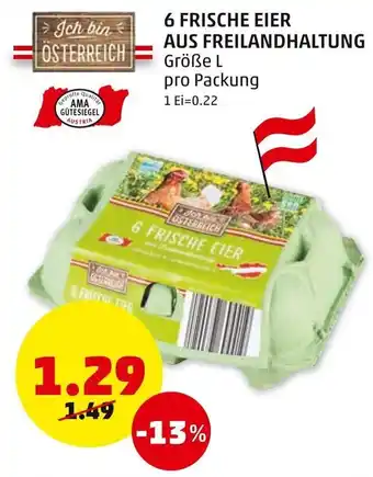 PENNY 6 Frische Eier Aus Freilandhaltung L Angebot