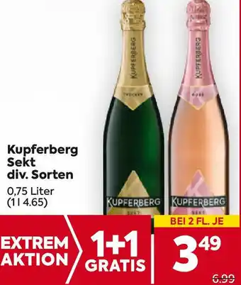 Billa Kupferberg Sekt 0.75 Liter Angebot