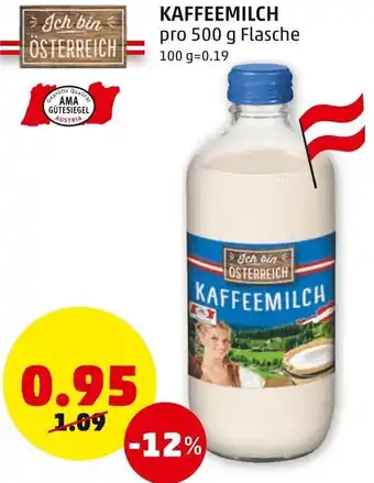 PENNY Kaffeemilch 500g Angebot