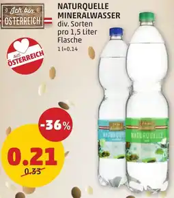 PENNY NATURQUELLE MINERALWASSER 1.5 Liter Angebot