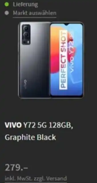 Media Markt Vivo Y72 5G 128GB Graphite Black Angebot