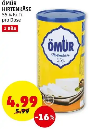 PENNY Ömür Hirtenkäse 1 Kilo Angebot