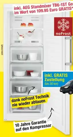 Maximarkt NoFrost Gefrierschrank AGB332E2NW Angebot