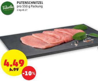 PENNY Putenschnitzel 550g Angebot