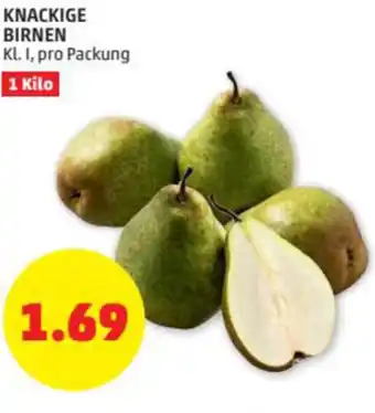 PENNY Knackige Birnen 1 Kilo Angebot