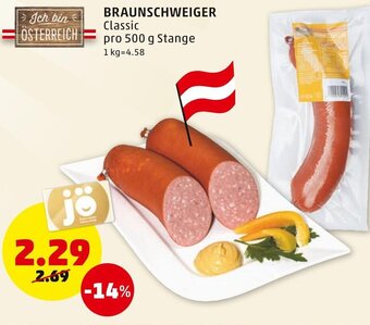 PENNY Braunschweiger 500 g Angebot