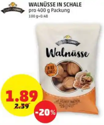 PENNY Walnüsse In Schale 400g Angebot