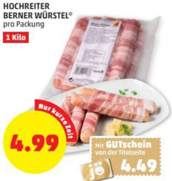 PENNY Hochreiter Berner Würstel 1 Kilo Angebot