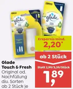 ADEG Glade Touch & Fresh Original od. Nachfüllung Angebot