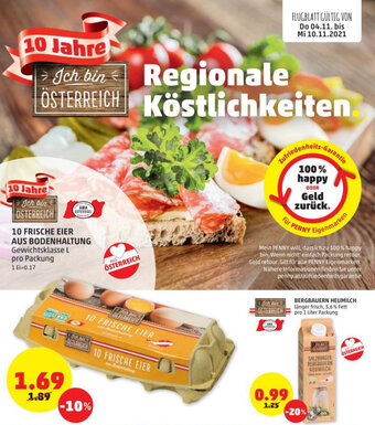 PENNY 10 Frische Eier Aus Bodenhaltung Angebot