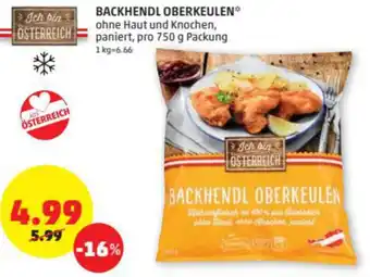 PENNY Backhendl Oberkeulen 750g Angebot
