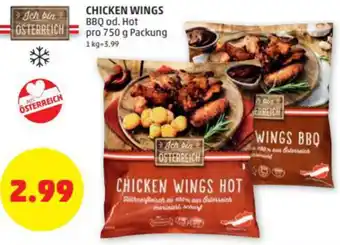 PENNY Chicken Wings 750g Angebot