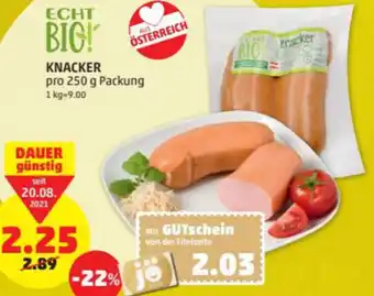 PENNY Knacker 250g Angebot