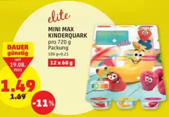 PENNY Mini Max Kinderquark 720g Angebot