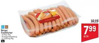 Metro Berger Frankfurter Angebot