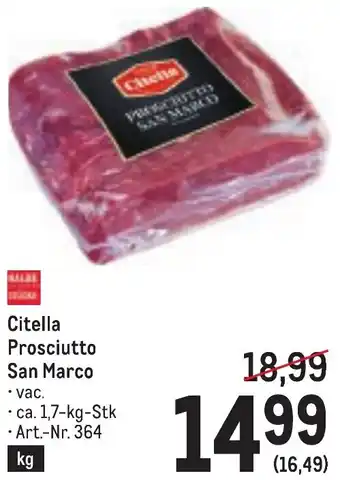 Metro Citella Prosciutto San Marco Angebot