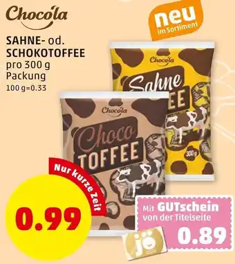 PENNY Chocola Sahne Od. Schokotoffee 300 g Angebot