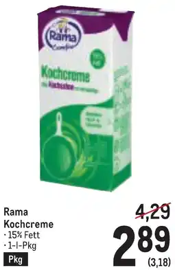 Metro Rama Kochcreme Angebot