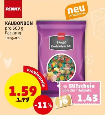 PENNY Penny Kaubonbon 500 g Angebot