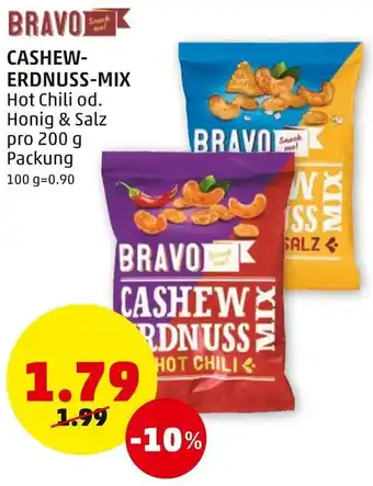 PENNY Bravo Cashew Erdnuss Mix 200 g Angebot