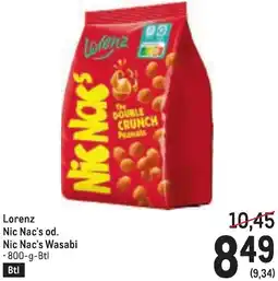 Metro Lorenz Nic Nac's od. Nic Nac's Wasabi 800g Angebot