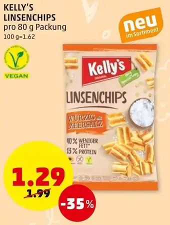 PENNY Kelly's Linsenchips 80 g Angebot