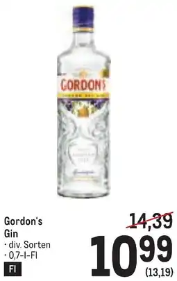 Metro Gordon's Gin Angebot