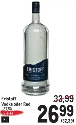 Metro Eristoff Vodka oder Red Angebot