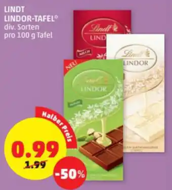 PENNY Lindt Lindor-Tafel 100g Angebot