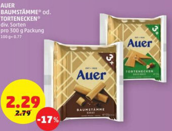 PENNY Auer Baumstämme Od. Tortenecken 300g Angebot