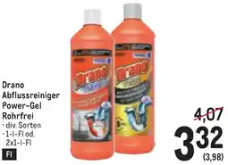 Metro Drano Abflussreiniger Power-Gel Rohrfrei Angebot