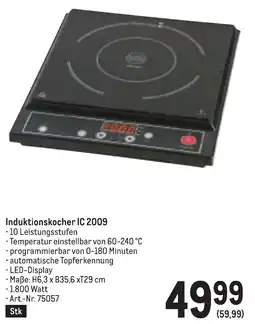 Metro Induktionskocher IC 2009 Angebot