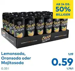 T&G Lemonsoda, Oransoda oder Mojitosoda 0.33 l Angebot