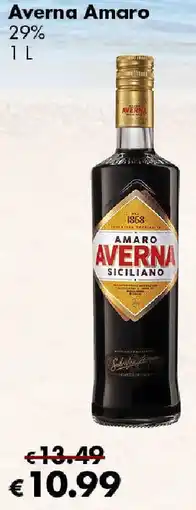Travel FREE Averna Amaro 29% 1 L Angebot