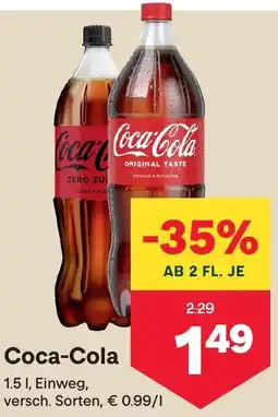 MPreis Coca-Cola 1.5 I Angebot