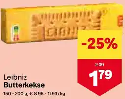 MPreis Leibniz Butterkekse 150-200g Angebot