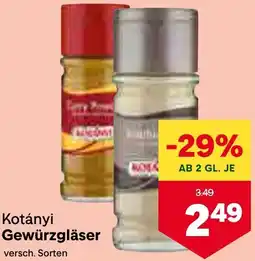 MPreis Kotányi Gewürzgläser Angebot