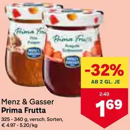 MPreis Menz & Gasser Prima Frutta 325-340g Angebot