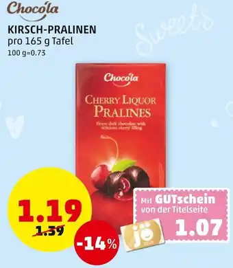 PENNY Chocola Kirsch Pralinen 165 g Angebot