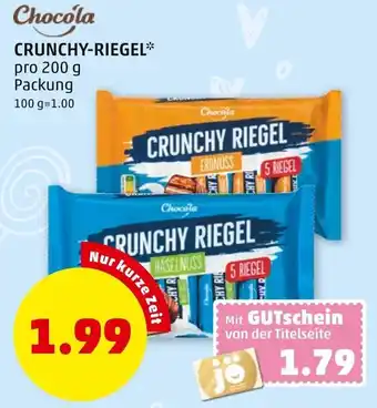 PENNY Chocola Crunchy Riegel 200 g Angebot
