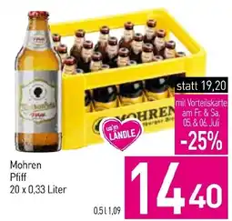 Sutterlüty Mohren Pfiff Angebot