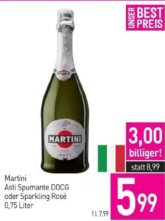 Sutterlüty Martini Asti Spumante DOCG oder Sparkling Rosé Angebot